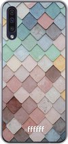 Samsung Galaxy A30s Hoesje Transparant TPU Case - Color Tiles #ffffff