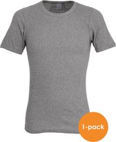 Ceceba heren T-shirt dubbelrib regular fit (1-pack) - O-hals - grijs - Maat: M