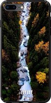 iPhone 8 Plus Hoesje TPU Case - Forest River #ffffff