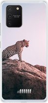 Samsung Galaxy S10 Lite Hoesje Transparant TPU Case - Leopard #ffffff