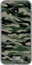 Samsung Galaxy J5 (2017) Hoesje Transparant TPU Case - Woodland Camouflage #ffffff