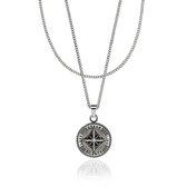 Croyez Jewelry | Compass Silver Layerup | Curb / 65cm / 75cm