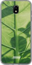 Samsung Galaxy J5 (2017) Hoesje Transparant TPU Case - Leaves Macro #ffffff