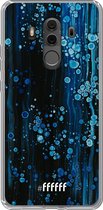 Huawei Mate 10 Pro Hoesje Transparant TPU Case - Bubbling Blues #ffffff