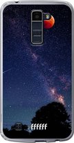 LG K10 (2016) Hoesje Transparant TPU Case - Full Moon #ffffff