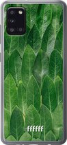 Samsung Galaxy A31 Hoesje Transparant TPU Case - Green Scales #ffffff