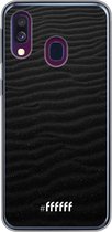 Samsung Galaxy A50 Hoesje Transparant TPU Case - Black Beach #ffffff