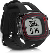 kwmobile bandje compatibel met Garmin Forerunner 10 / 15 (L Size model) - Armband voor fitnesstracker in zwart - Horlogeband