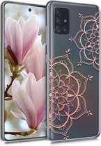 kwmobile telefoonhoesje voor Samsung Galaxy A51 - Hoesje voor smartphone - Bloementweeling design