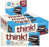 Think! Protein Bar – Eiwitrepen / Proteïne Repen - Cookies & Cream 10 stuks