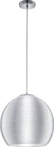 LED Hanglamp - Hangverlichting - Torna Licon XL - E27 Fitting - Rond - Mat Chroom - Aluminium