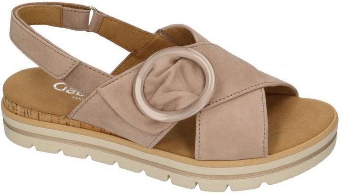 Gabor Sandalen Rhodos met modieuze siergesp - Schoenen.nl