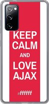 6F hoesje - geschikt voor Samsung Galaxy S20 FE - Transparant TPU Case - AFC Ajax Keep Calm #ffffff