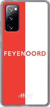 6F hoesje - geschikt voor Samsung Galaxy S20 FE - Transparant TPU Case - Feyenoord - met opdruk #ffffff