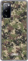 6F hoesje - geschikt voor Samsung Galaxy S20 FE - Transparant TPU Case - Digital Camouflage #ffffff