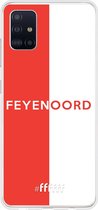 6F hoesje - geschikt voor Samsung Galaxy A51 -  Transparant TPU Case - Feyenoord - met opdruk #ffffff