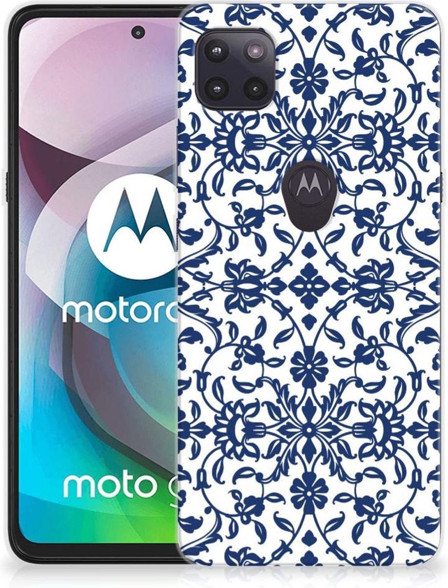 Motorola Moto G 5G TPU Case Flower Blue