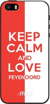 6F hoesje - geschikt voor iPhone 5s -  TPU Case - Feyenoord - Keep calm #ffffff