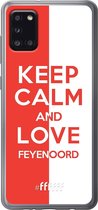 6F hoesje - geschikt voor Samsung Galaxy A31 -  Transparant TPU Case - Feyenoord - Keep calm #ffffff