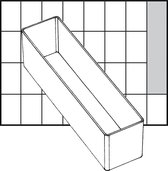 Inzet Box. afm A9-3. H: 47 mm. afm 163x39 mm. 1 stuk