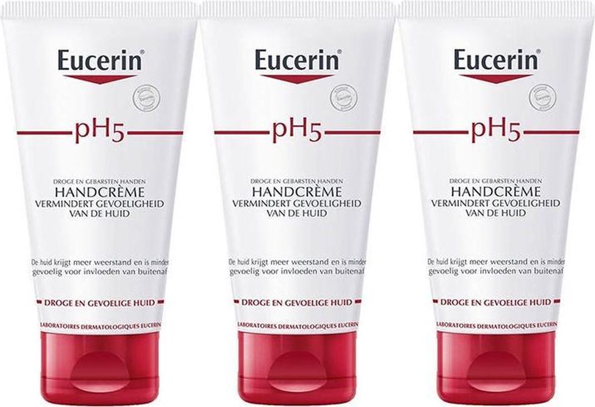 Eucerin pH5 Handcrème 3x75ml