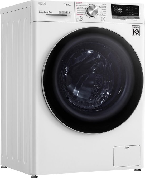 LG F4WV708S1E Wasmachine 8 KG 1400 RPM TurboWash 39 min Wit | bol.com