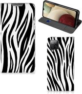 Smartphone Hoesje Geschikt voor Samsung Galaxy A12 Beschermhoesje Zebra