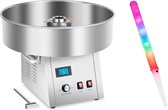 Suikerspinmachine met suikerspin LED sticks - 62 cm - 1500 W