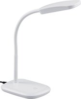 LED Tafellamp - Trinon Bolina - 3W - Warm Wit 3000K - Dimbaar - Rechthoek - Glans Wit - Kunststof