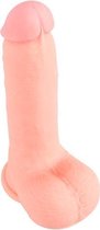 Realistische Dildo Met Bakzak- 20 cm - Beige - Sextoys - Dildo's  - Dildo - Dildo Normaal