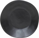 Costa Nova Riviera - servies - diepbord Sable Noir - aardewerk - mat zwart - set van 6 - 25,5 cm rond