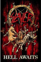 Slayer Textiel Poster Flag Hell Awaits Multicolours