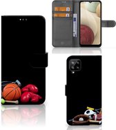 GSM Hoesje Samsung Galaxy A12 Bookcover Ontwerpen Voetbal, Tennis, Boxing… Sports