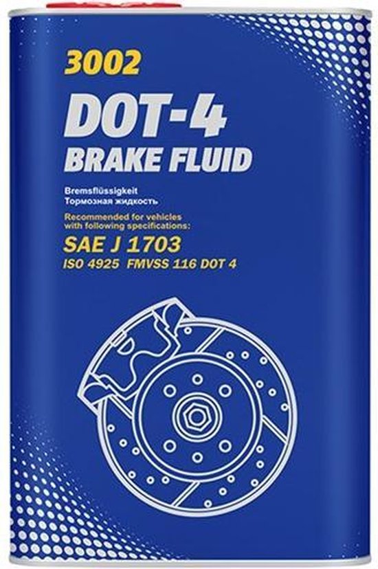 MANNOL Brake Fluid DOT-4 Bremsflüssigkeit SAE J 1703/ ISO 4925