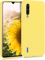 kwmobile telefoonhoesje voor Xiaomi Mi 9 Lite - Hoesje voor smartphone - Back cover in mat geel
