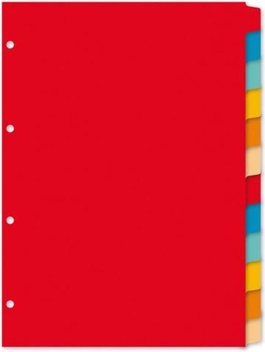 Kangaro tabbladden - A4 - blanco - 12-delig