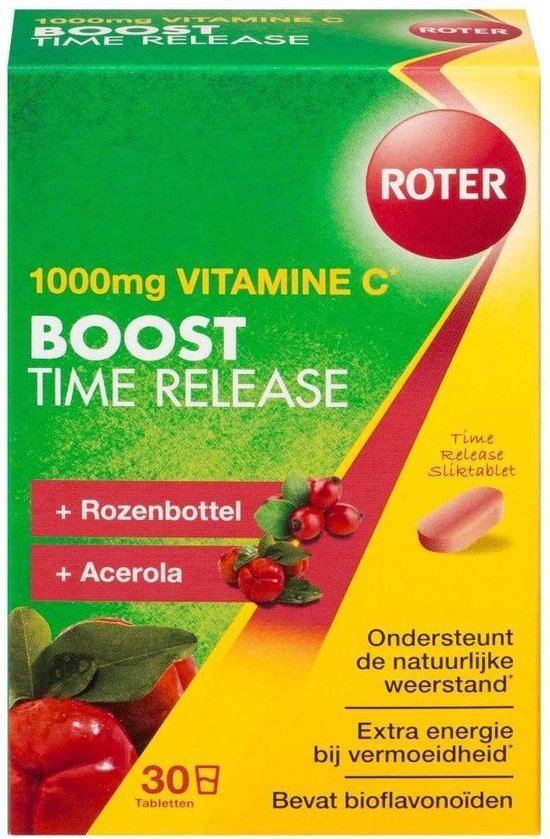 Metalen lijn rekenkundig Tussendoortje Roter Vitamine C Boost Time Release 1000mg - Vitaminen - 30 tabletten |  bol.com