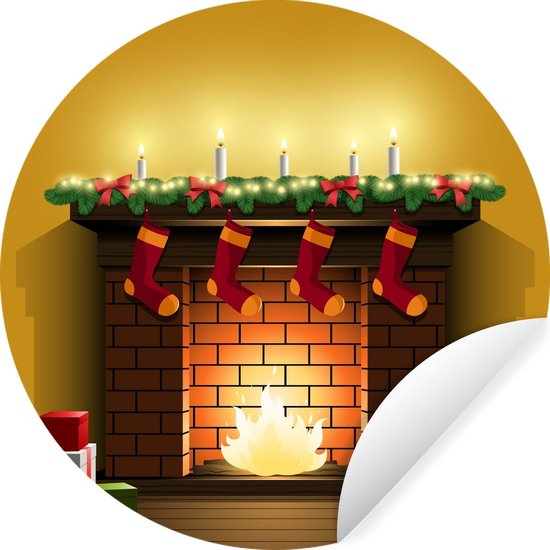 Bas De Noël Rouge Avec Dentelle Et Rubans Sur Le Pied Courbé