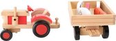 Tractor met trailer - Houten speelgoed vanaf 3 jaar