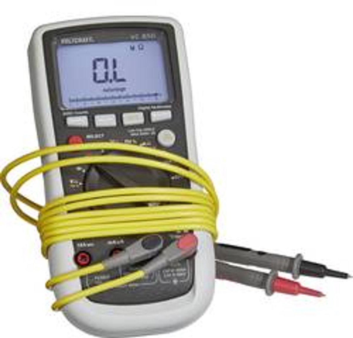 VOLTCRAFT MSL-504 Meetsnoer Stekker 4 mm Testpunt 1.20 m Geel 1 stuk(s)