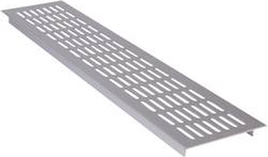 Grille métallique Wallair Light Argent (lxlxh) 480 x 100 x 16 mm N35847