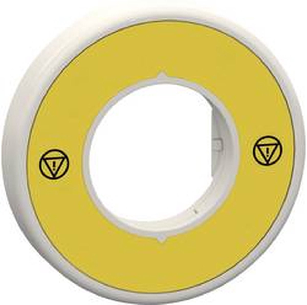 Schneider Electric ZBY9W2B140 Tekstplaatjeshouder (Ø) 60 mm EMERGENCY STOP Geel, Grijs 1 stuk(s)