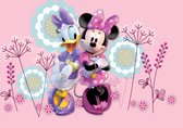 Disney poster Minnie Mouse & Katrien Duck roze - 600670 - 160 x 110 cm