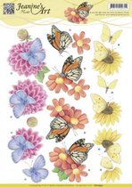 Nr. 1 Butterflies 3D-Knipvel Jeanine`s Art 10 stuks