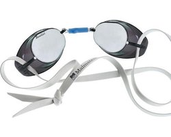 Malmsten zwembril metallic - spiegelende lenzen - zilver