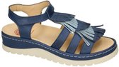 Brako -Dames -  blauw donker - sandalen - maat 36