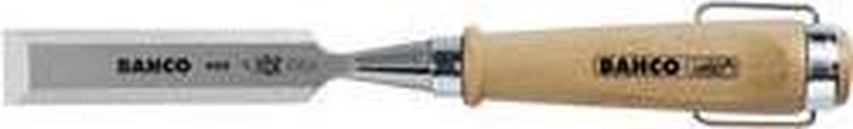 Bahco BH425-20 Chisel with Wooden Handle, Silver/Brown, 425-20