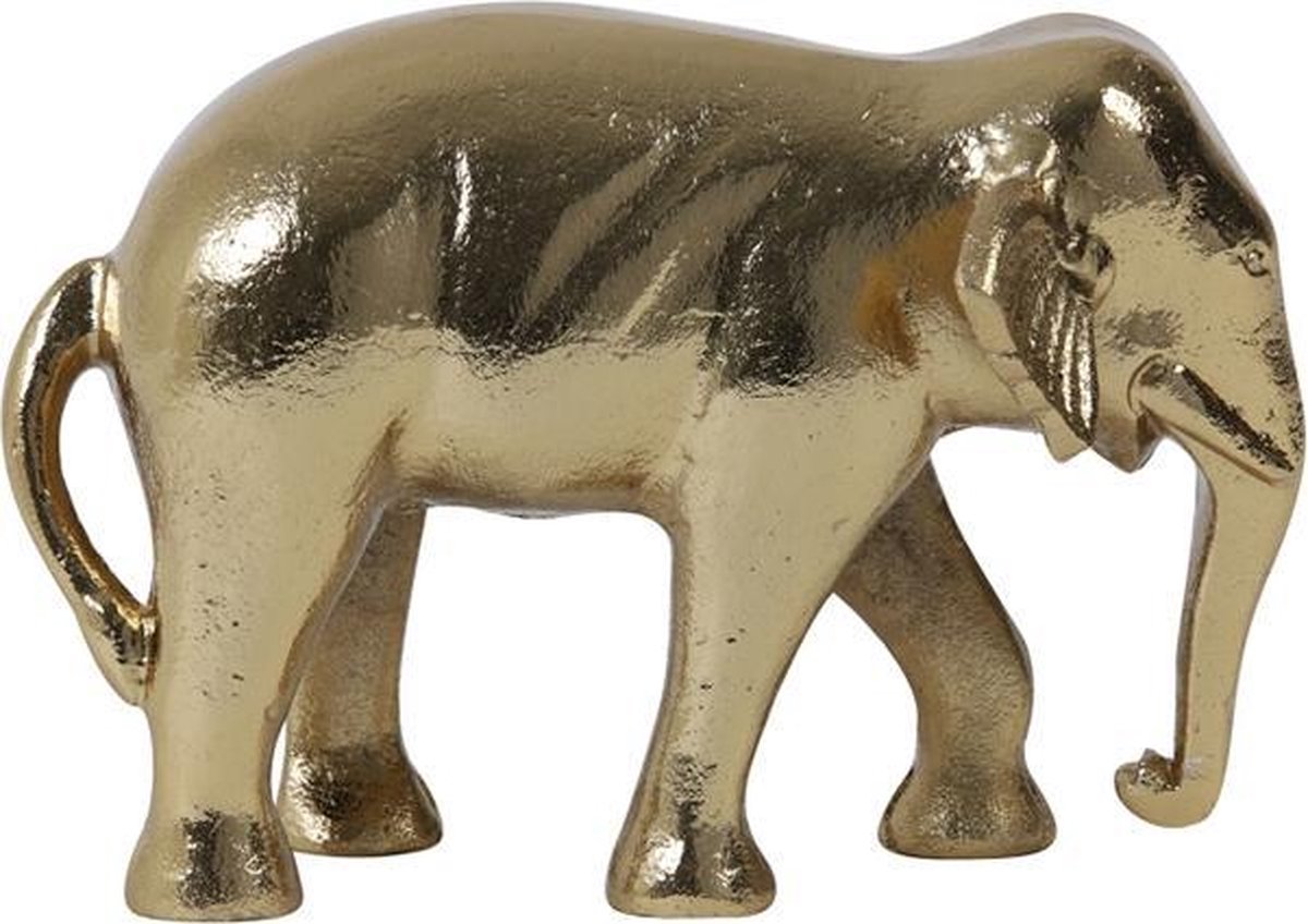 Ornament 22 x 14 x 15 cm Elephant gold Light & Living