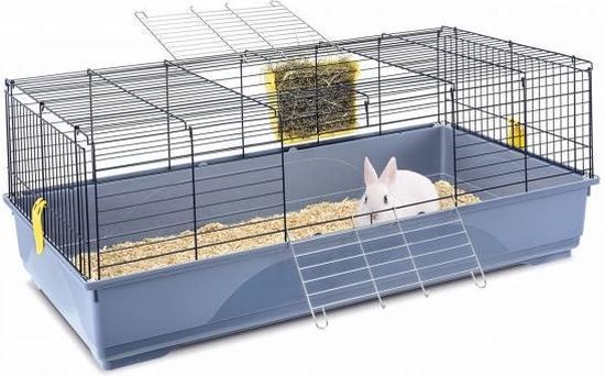 IMAC KNAAGDIERKOOI EASY BLAUW/DONKERBLAUW 120X60X46.5 CM