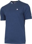 Donkerblauw Donnay T-shirt met klein wit logo op de borst.
